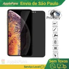 Película de vidro 3D Privativa Anti Spy Para IPhone Todos Modelos Privacidade Para Ios XS XR 11 12 13 14 Pro Max