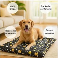 Caminha Colchonete para Cachorro ou Gato Médio e Grande Confortável e Macia - Lavável e térmica