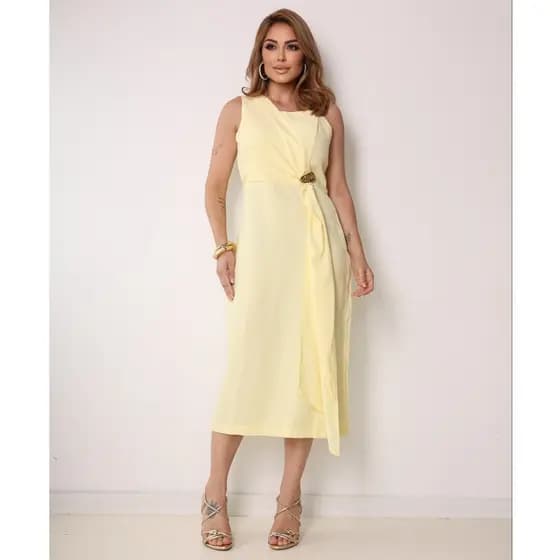 Vestido Midi Marrante Lançamento Moda Feminina COD 169