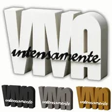 Viva Intensamente Letreiro Decorativo Fé Inspiração Estilo Presente Religioso Moderno Mesa Estante Decoração Casa