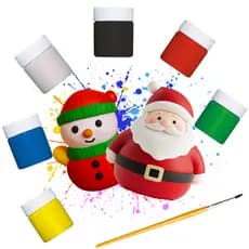 Boneco de Neve Papai Noel Colorir Pintar Decoração Natal Interativo Educativo