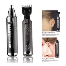 Maquininha De Tirar Pelo Nariz Barba Cabelo Km6511 Kemei Cor Preto Voltagem 110v/220v