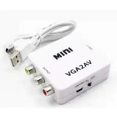 Mini Adaptador Conversor De AV2 Para VGA ou VGA2 para AV