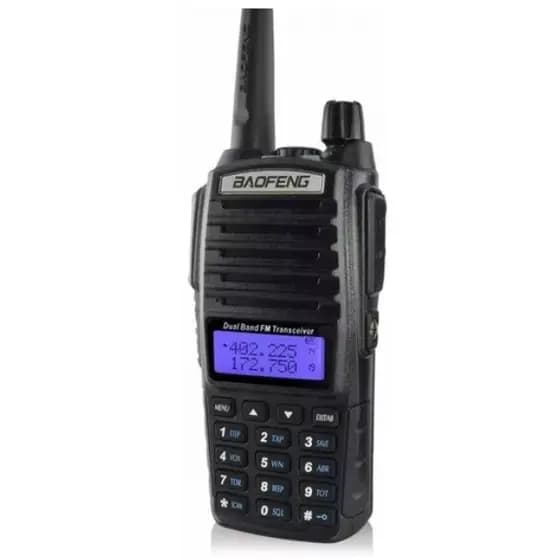 Kit 2 Rádio Comunicador Ht Walk Talk  Dual Band Uv-82  com manual de português