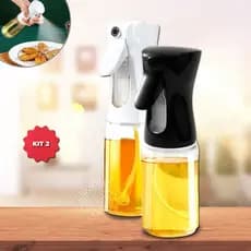 Kit 2 Spray Borrifador de Azeite 200ML Vinagre Culinário Pulverizador Galheteiro