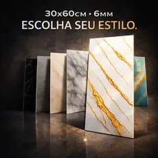 Kit 5-20 Adesivo Mármore Vinílico Adesivo 60x30 Lavável Promoção