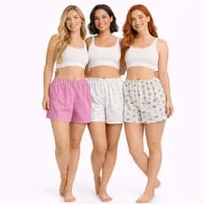 Kit 5 Shorts SORTIDOS Malha Pijamas Feminino Short Doll Confortável Variados De Verão