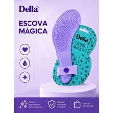 Della Escova Mágica para Cabelos lisos e Crespos Escova profissional Desembaraçante AntiFriz Macia