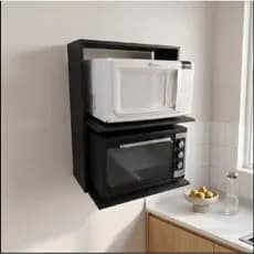 Nicho Suspenso Para Forno Eletrico E Micro-ondas Em MDF/ Suporte de Parede Resistente/ Organizador De Cozinha