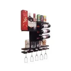 Adega Decorativa MDF Porta Vinhos e Bebidas para Cozinha e Área Gourmet | Suporte para Garrafas