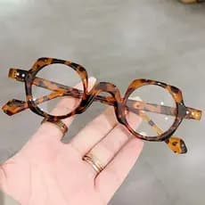 Nova Chegada Óculos Retro Redondos Punk para Homens Lente Transparente Armação de Moda Feminina Decoração Vintage Hexágo