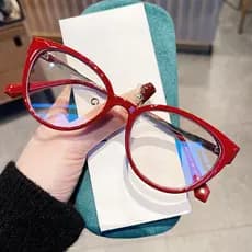 Óculos de Olho de Gato Femininos, Estilo Retro Vintage, com Bloqueio de Luz Azul para Mulheres