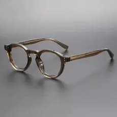Armação de Óculos Ópticos Redondos Moda Masculina Feminina Marca Designer Retro Vintage Unissex