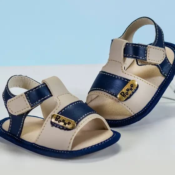 Sandália Bebê Masculina Infantil Confortável Recém Nascido Menino  Bennezinho Lisa Shoes Promoção