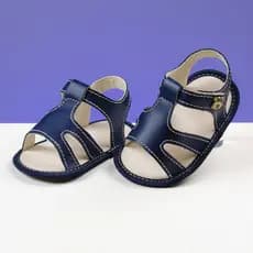 Sandália Masculina Infantil Bebês Lançamento Menino Confortável Marinho Original Lisa Shoes Envio Já