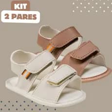Kit 2 Pares De Sandália Masculina Bebê Várias Cores Infantil Menino Criança Promoção Lançamento