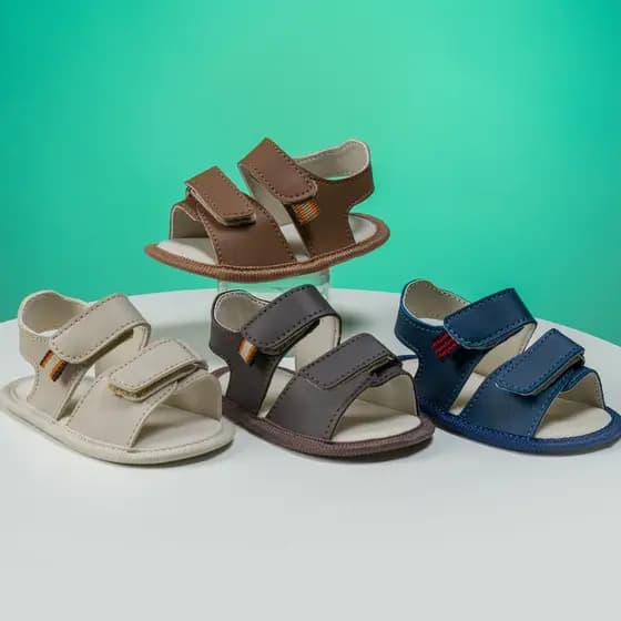 Sandália Papete Masculina Infantil Para Bebês Menino Criança Confortável Lisa Shoes Envio Imediato