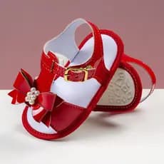 Sandália Feminina Confortável Laço Batizado Menina  Recém Nascido Promoção Lisa Shoes Compre Já