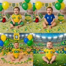 Body Bebê Brasil Temático