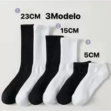 Kit 12 Pares Meia Cano Longo  terry Espesso Masculino e Feminino