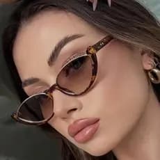 Óculos De Sol Cat Fashion Shades Para Mulheres LANÇAMENTO 2026 tendencia blogueira meia armação chic