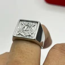 Anel do TIMÃO Corinthians em aço hipoalergico prateado entrega rapida time torcida Fiel