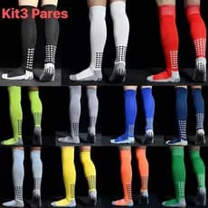Novo Meião de Futebol Esportivo Antiderrapante Soccer KIT3Pares