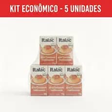 Kit com 5 Unidades de Leite Condensado Italac 395 g Semidesnatado Original-Condensada