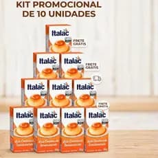 Kit 10 unidades Leite Condensado Italac Semidesnatado 395 g Confeitaria Brigadeiros Docinhos