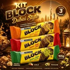 KIT Pistache Dubai + Ãvela Dubai + Paçoca Dubai 165g cada Recheio Generoso e Crocante
