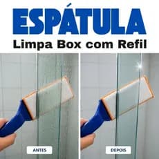 Limpa Box Transpasse Limpa Vãos Frestas de Veneziana Portas de Correr com Refil de Microfibra