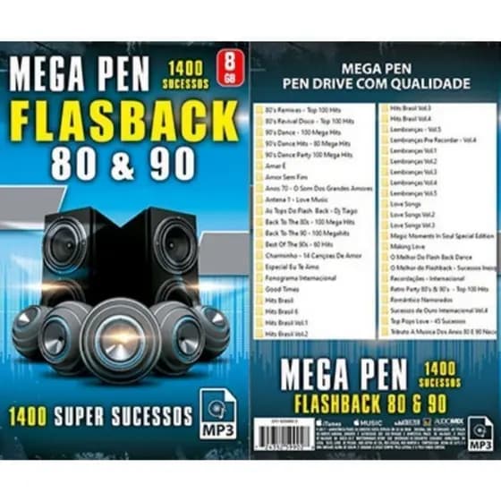 1500 Músicas O Melhor do Flashback anos 80 & 90