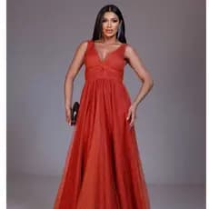 Vestido Longo Feminino rodado Pra Festas Casamentos e Formatura.