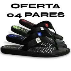 Chinelo de Dedo Masculino 4 pares Macio e Confortável Qualidade e Estilo Cores Variadas