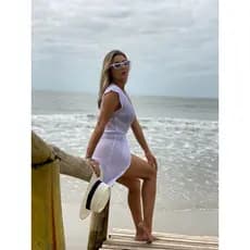 Saida de Praia em Tric么, dois modelos quimono (aberto de amarrar) e fechado (camis茫o) Moda Br谩s
