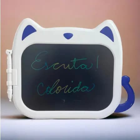 Lousa Mágica Tablet Colorido Gatinho Infantil 10 Polegadas Digital