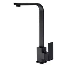 Torneira Gourmet Monocomando Slim L Inox Preta