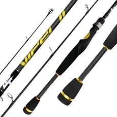 Vara Albatroz Viper Molinete 1,83mts 20lbs Black de Carbono