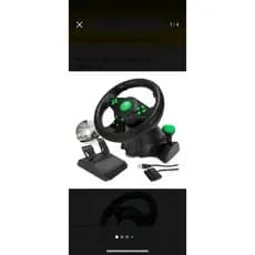 Volante Pro Gamer Driving 360° Joystick 7 Em 1 Vibração Cambio Manual Ps3 Ps4 Xbox Pc