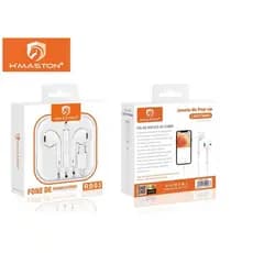 Fone de Ouvido Com Fio Para Iphone RB03/RB09 H'Maston (Bluetooh ON)