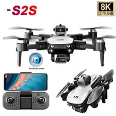 Drone S2s Profissional com Câmera HD 1080p, Motores Brushless Controle Remoto - 2 Bateria