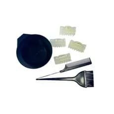 Kit Pinta Cabelo – Pincel, Pote, Pente e Prendedores (7 Peças)
