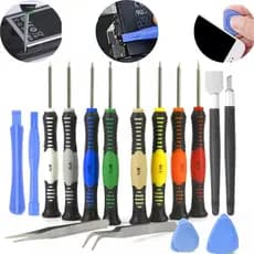 Kit Jogo Chaves Imantada Ferramenta para Manutenção Abrir Celular  T3 T4 T5 T6  Tablet Iphone Android 16 Peças