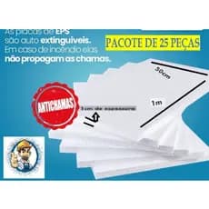 Placas Isopor 10mm Kit C/20 Unidades