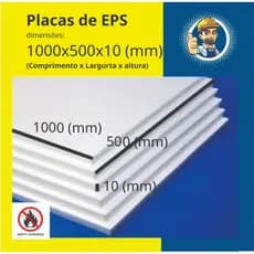 Placas Isopor Kit 10 mm C/15 Unidades