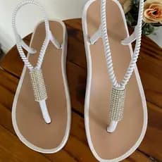 Sandália Feminina Strass do 34 ao 39 Perfeita para Festas Dia a Dia