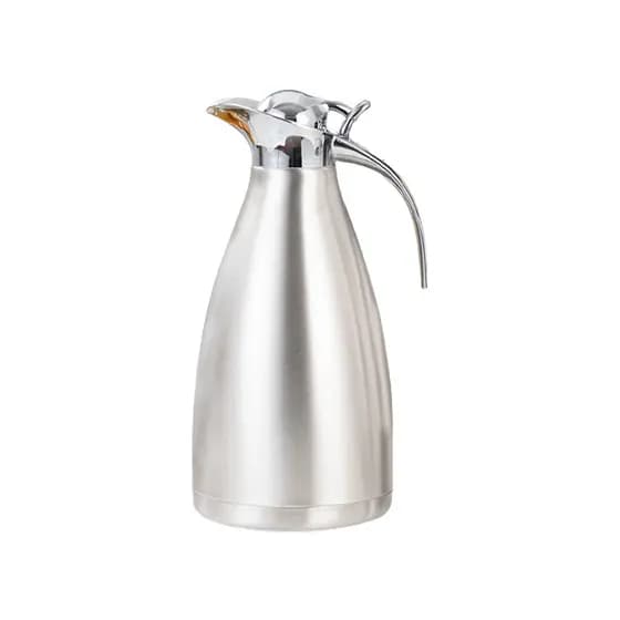 Garrafa Térmica Inox 1,5L Chrome Lux Café Chá Bebidas Quentes e Frias Prateada