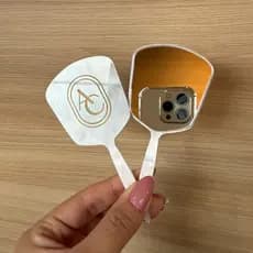 Espelho de bolsa KIT COM 10 formato MINI GLOW acrílico beleza maquiagem mimo presente