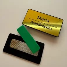 Botton Broche crachá Magnético Personalizado escovado beleza studio clinica organização consultório