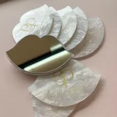 Espelho de bolsa KIT COM 10 formato MINI BOCA SEM CABO personalizado acrilico mimo beleza